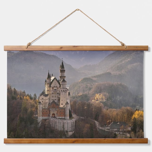 Neuschwanstein Castle, Schwangau, Germany Hanging  Tapestry (Front)