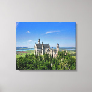 Neuschwanstein Castle Stretched Canvas Print