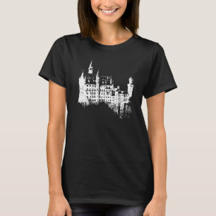 Neuschwanstein Castle Vintage Bavaria I Love Germ T-Shirt