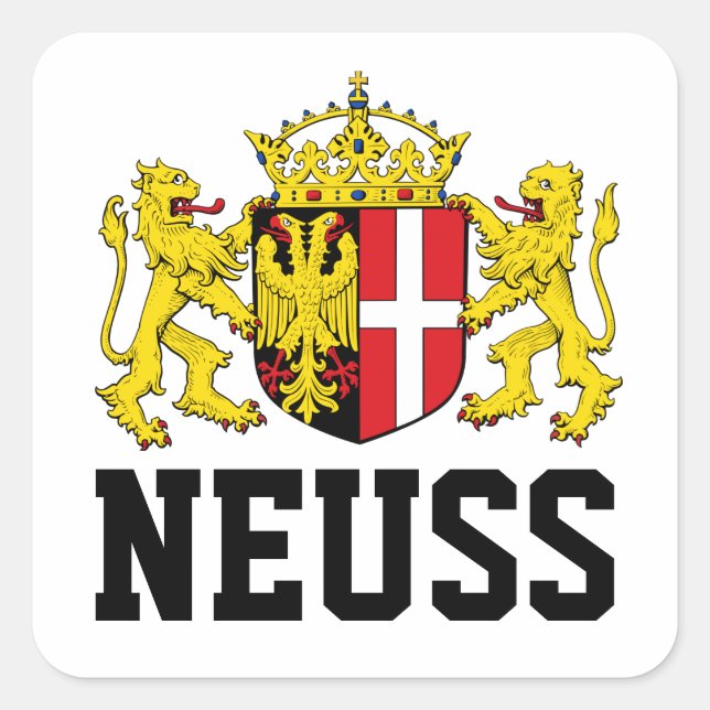 Neuss Coat of Arms, Germany Square Sticker (Front)