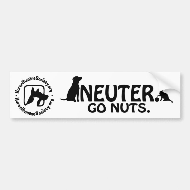 Neuter - Go Nuts. Bumper Sticker (Front)