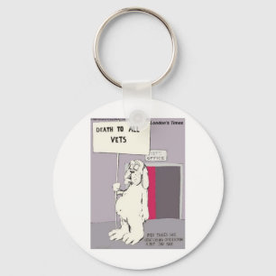 Neutered Dog Fights Back Funny Gifts & Tees Key Ring