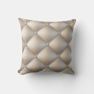 Neutral 3D Diamond Throw Pillow: AccessorizedPearl Cushion