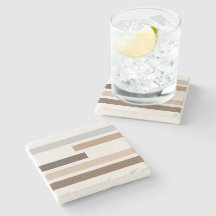 Neutral Abstract Geometric Stripes Art Pattern