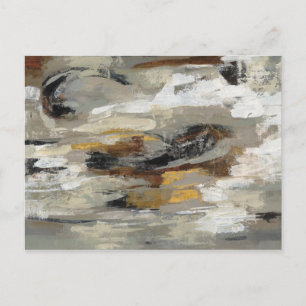 Neutral Abstract Grey Print Silvia Vassileva Postcard