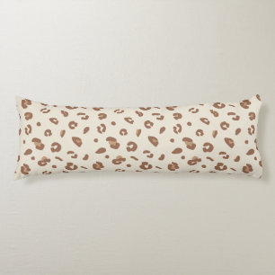 Neutral Abstract Leopard Print Pattern Modern An Body Cushion