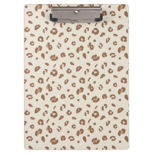 Neutral Abstract Leopard Print Pattern Modern An Clipboard
