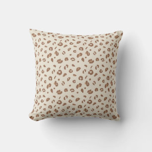 Neutral Abstract Leopard Print Pattern Modern An Cushion
