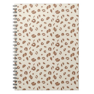 Neutral Abstract Leopard Print Pattern Modern An Notebook