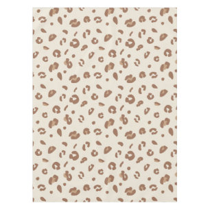 Neutral Abstract Leopard Print Pattern Modern An Tablecloth