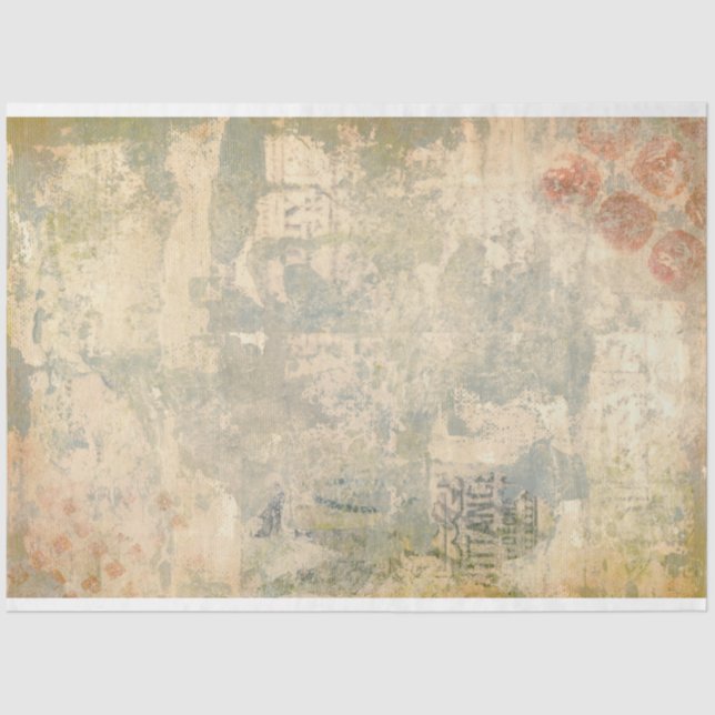 Neutral Abstract Texture  Tissue Paper (Front)