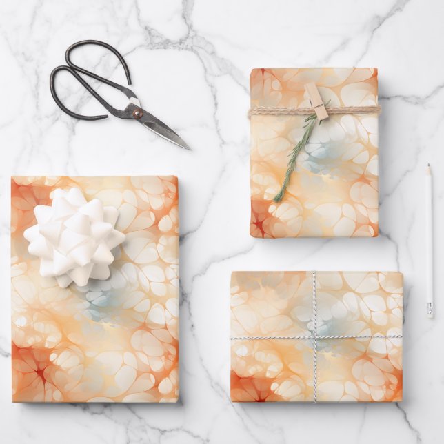 Neutral Abstract Wrapping Paper Sheet (Front)