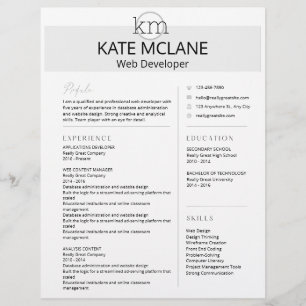 Neutral Aesthetic Professional Resume Template Custom Letterhead