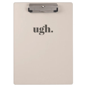 Neutral AestheticMinimal Notebook Warm Sand Clipboard