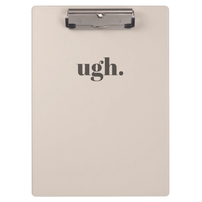 Neutral AestheticMinimal Notebook | Warm Sand  Clipboard (Front)