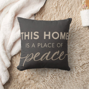 Neutral Affirmation Modern Calm Home Cushion