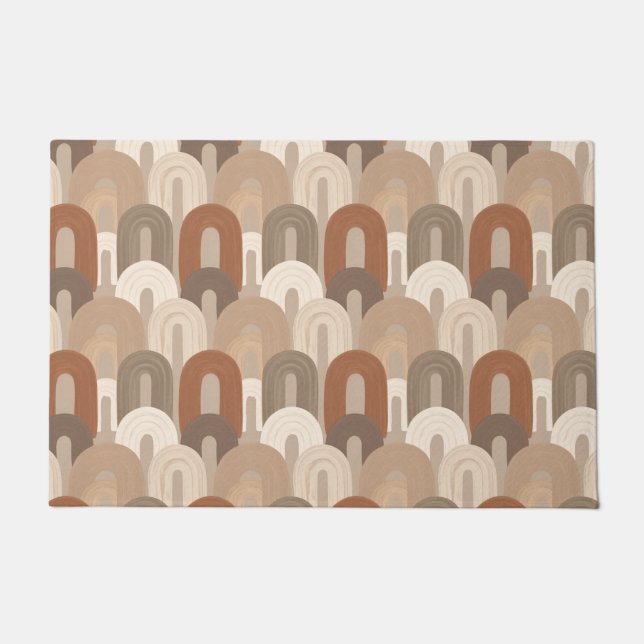 Neutral Arch Abstract Pattern Doormat (Front)