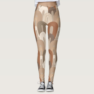 Neutral Arch Abstract Pattern Leggings