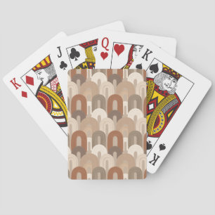 Neutral Arch Abstract Pattern Playing Cards