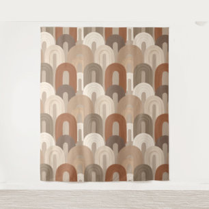Neutral Arch Abstract Pattern Tapestry
