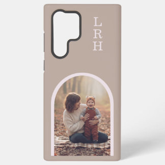 Neutral Arch Frame Photo Monogram Samsung Galaxy Case