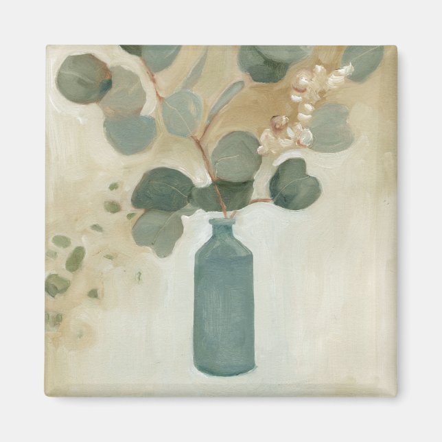 Neutral Arrangement - Greenery in Vase Magnet (Front)