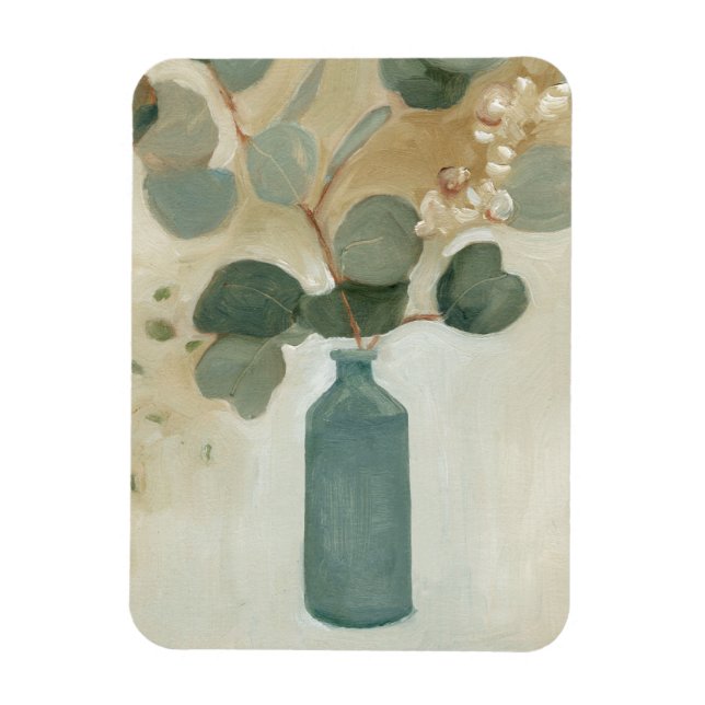 Neutral Arrangement - Greenery in Vase Magnet (Vertical)