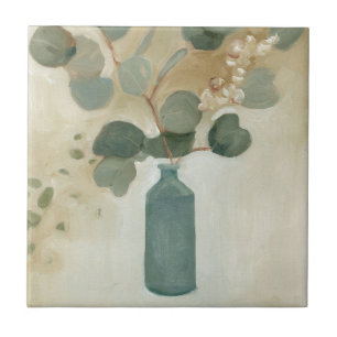 Neutral Arrangement - Greenery in Vase Tile