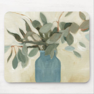 Neutral Arrangement - Stemmed Leaves Mouse Mat