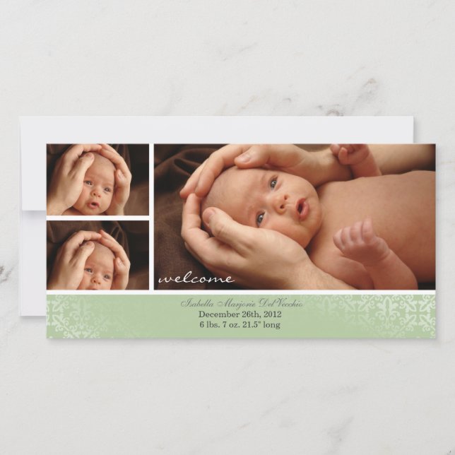 Neutral Baby Photocard Announcement (Front)
