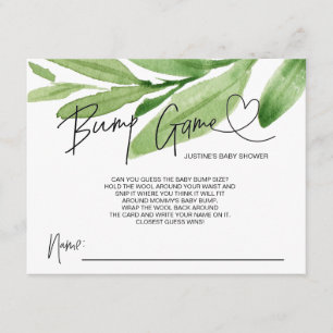 Neutral Baby Shower Game Bump Guess Boy Girl Cards