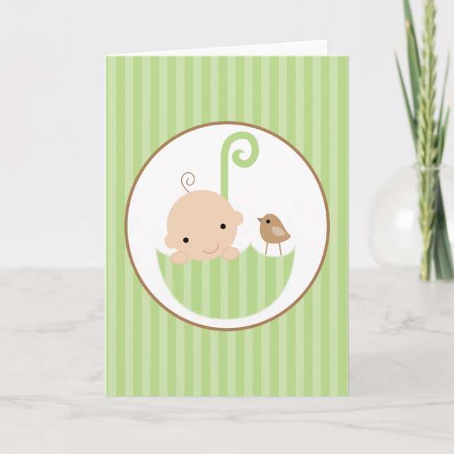 Neutral Baby Shower Thank You Card (Front)