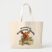 Neutral Baby Tote Bag – Custom Name & Deer Design
