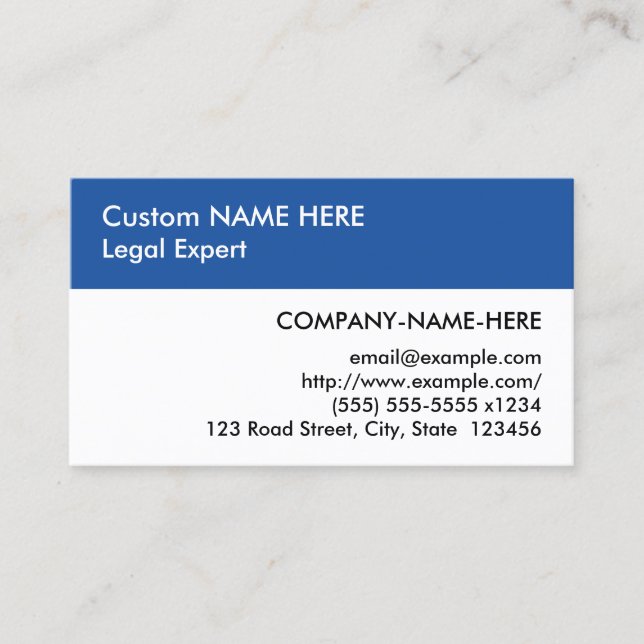Neutral, Basic Business Card (Front)