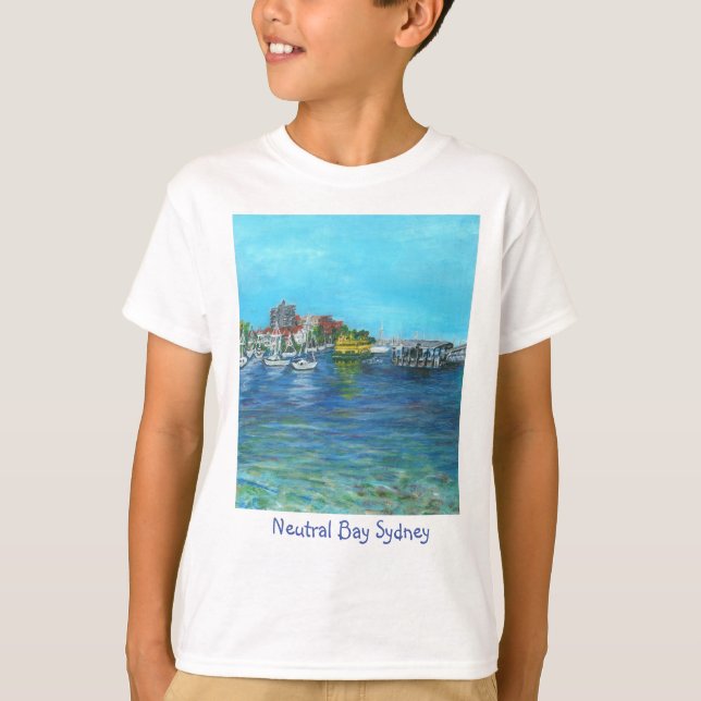 Neutral Bay Kid's 100 % Cotton T-Shirt (Front)