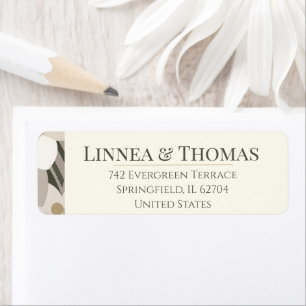 Neutral Beige Abstract Modern Editorial Wedding