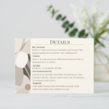Neutral Beige Abstract Modern Editorial Wedding