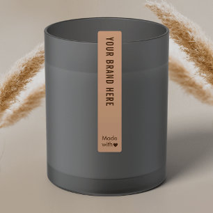 Neutral Beige Boho Tamper Proof Skinny Waterproof