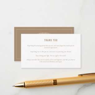 Neutral Beige Candle Love Insert Note For Customer