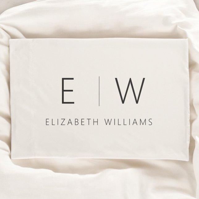 Neutral Beige Classic Elegant Modern Minimalist Pillowcase (Creator Uploaded)