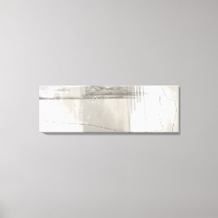 Neutral Beige Grey Modern Minimalist Abstract   Canvas Print