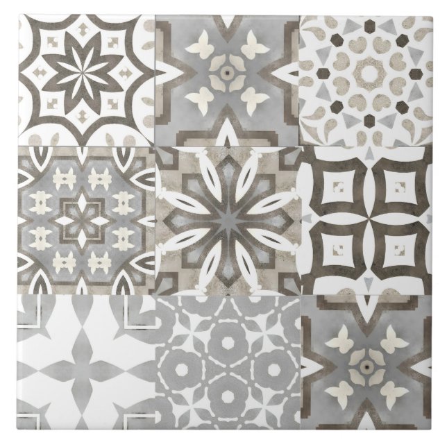 Neutral,beige,grey ,Moroccan tiles  (Front)