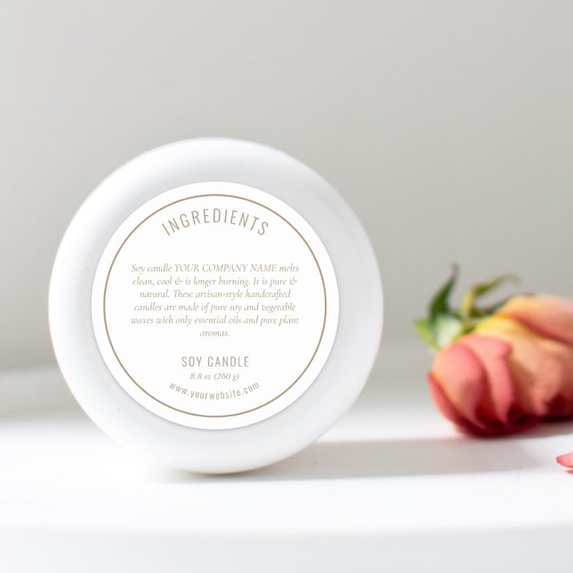Neutral Beige Ingredients Product Label (Creator Uploaded)