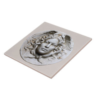 Neutral Beige Marble Medusa Wall Tile