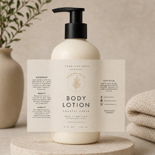 Neutral Body Lotion Logo 8oz Bottle Label