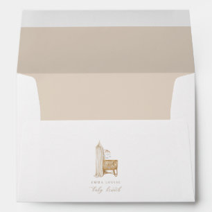 Neutral Boho Baby Brunch Envelope