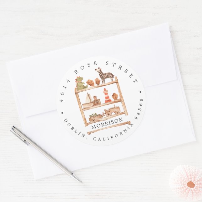 Neutral Boho Baby Shower | Return Address Label (Envelope)