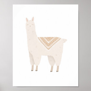 Neutral Boho Llama Girls Room Nursery Decor