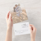 Neutral Boho Modern Photo Wedding