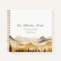 Neutral Boho Mountain Watercolor Wedding Guest 